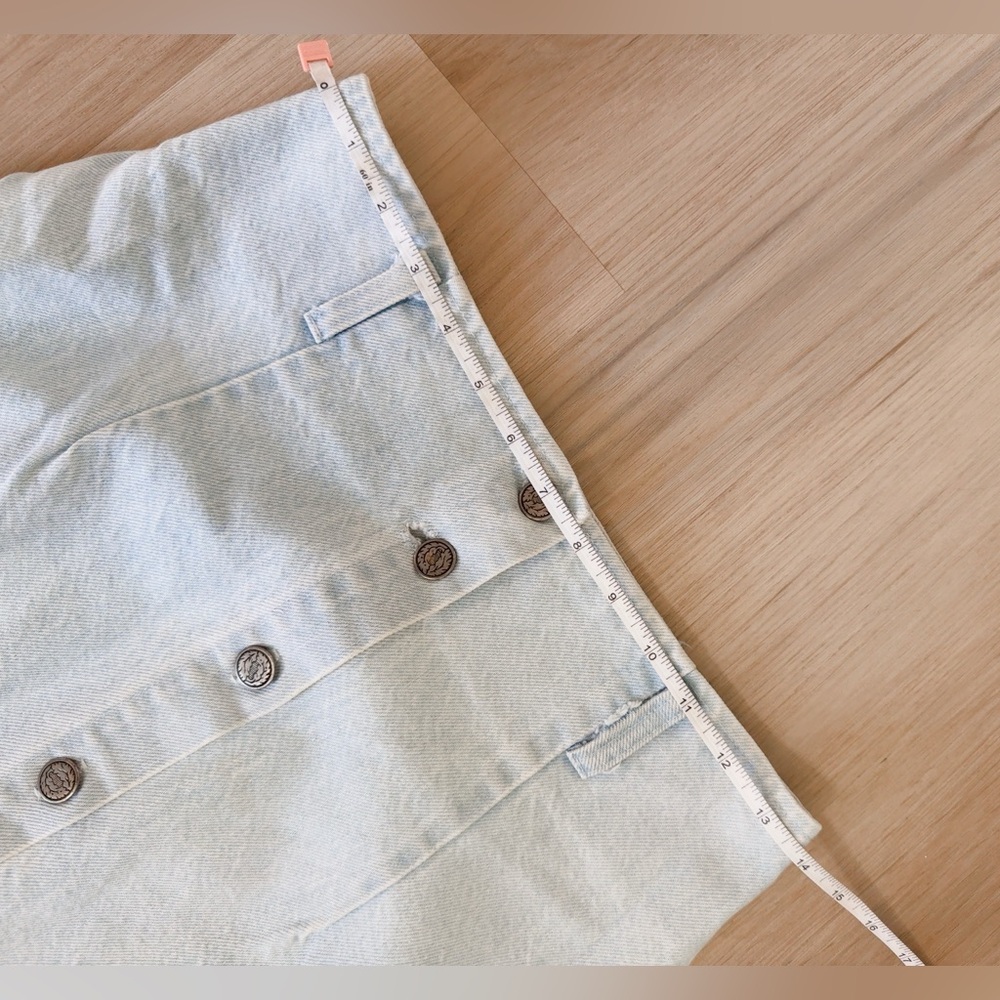 VINTAGE BUTTON DOWN DENIM MIXI SKIRT - Picture 8 of 8